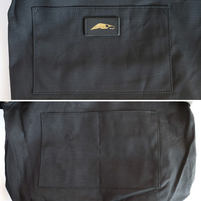 ulazan alter Asymmetric Denim Tote Bag Black Denim Women's Men's [U0209-DEN] 