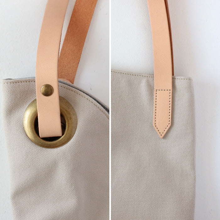 ulazan alter Asymmetrical Water-Repellent Canvas Tote Bag Ivory Women's Men's [U0209-IV2] 