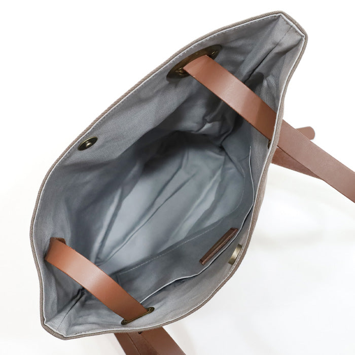 ulazan alter Asymmetric Water Repellent Canvas Backpack Ash Gray Women's Men's [U0210-ASGY] 