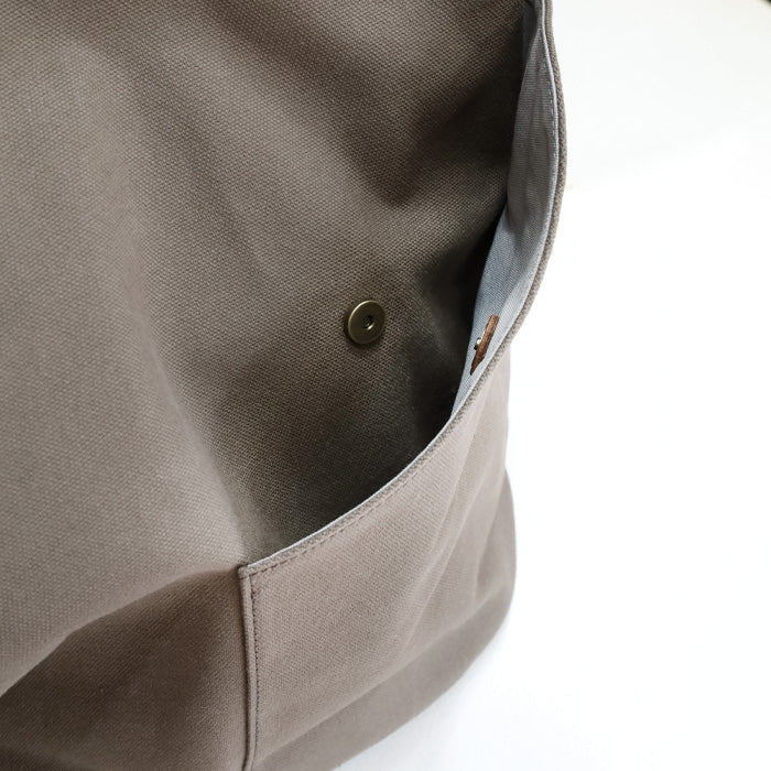 ulazan alter Asymmetric Water Repellent Canvas Backpack Ash Gray Women's Men's [U0210-ASGY] 