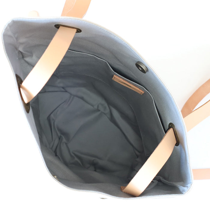 ulazan alter Asymmetric Water Repellent Canvas Backpack Ivory Women's Men's [U0210-IV] 