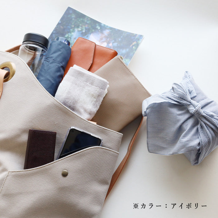 ulazan alter Asymmetric Water Repellent Canvas Backpack Olive Women's Men's [U0210-OL] 