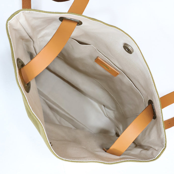 ulazan alter Asymmetric Water Repellent Canvas Backpack Olive Women's Men's [U0210-OL] 