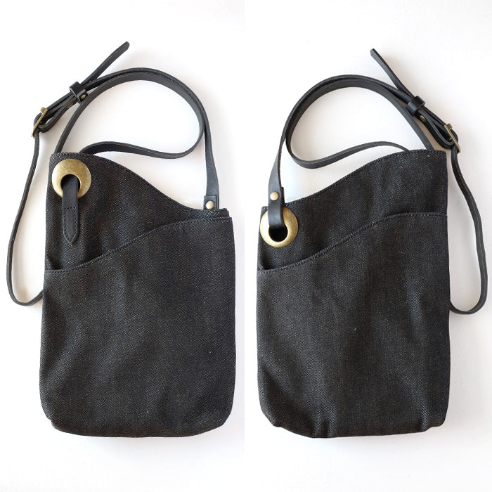 ulazan alter Asymmetric Denim Pochette Black Denim Women's Men's [U0211-DEN] 