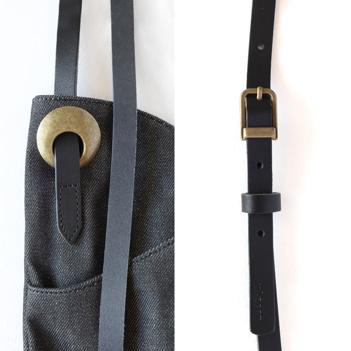 ulazan alter Asymmetric Denim Pochette Black Denim Women's Men's [U0211-DEN] 