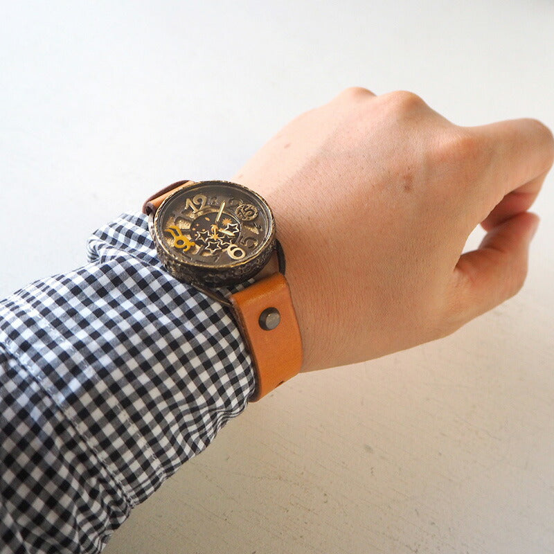 KINO(キノ) 手作り腕時計 うさぴょん SUN＆MOON [USAPYON]