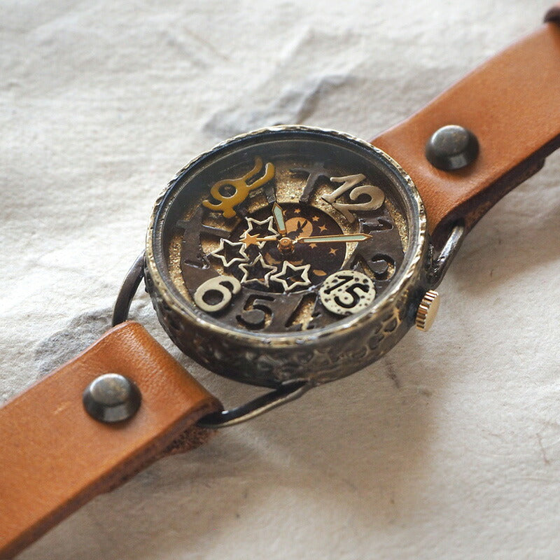 KINO(キノ) 手作り腕時計 うさぴょん SUN＆MOON [USAPYON]