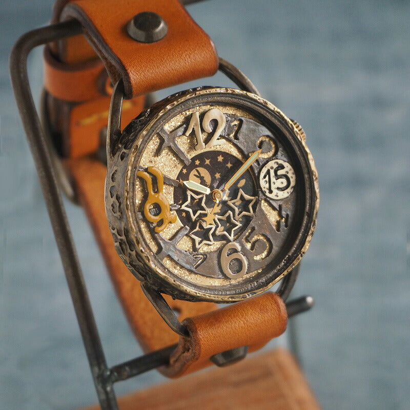 KINO(キノ) 手作り腕時計 うさぴょん SUN＆MOON [USAPYON]