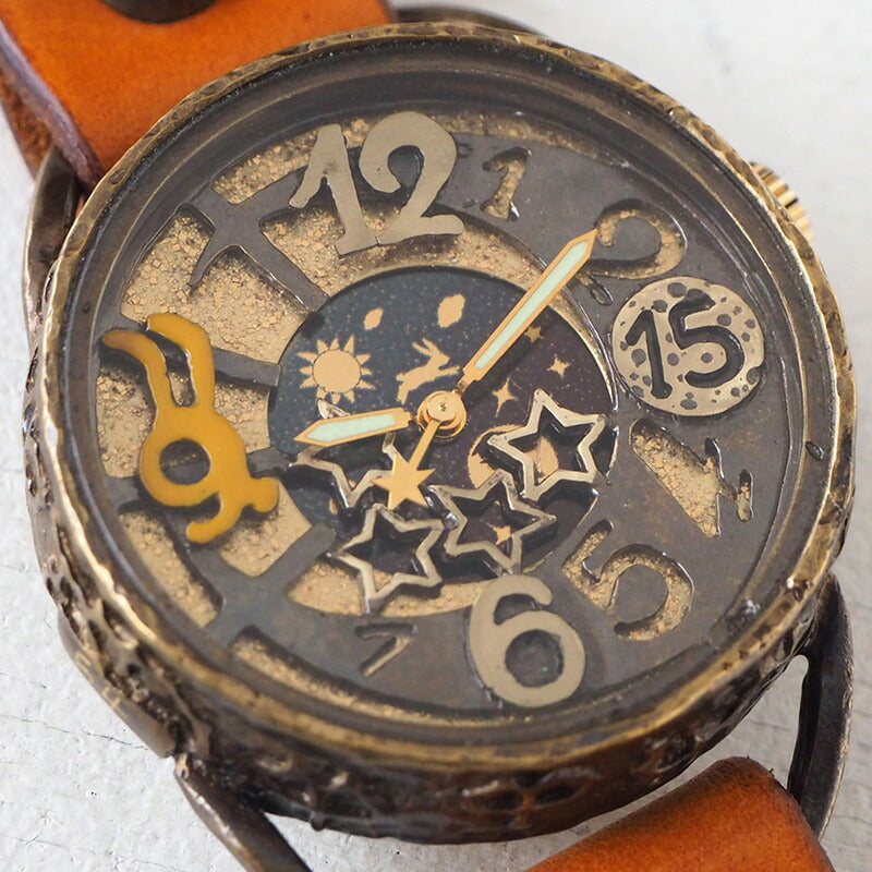 KINO(キノ) 手作り腕時計 うさぴょん SUN＆MOON [USAPYON]