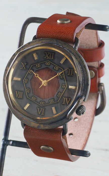 [錶盤可以選擇木製零件] vie 手工手錶“仿古木” M 尺寸 [WB-007M] 
