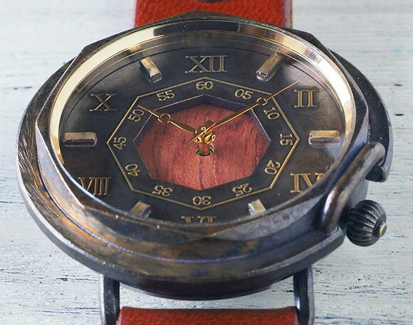 [錶盤可以選擇木製零件] vie 手工手錶“仿古木” M 尺寸 [WB-007M] 