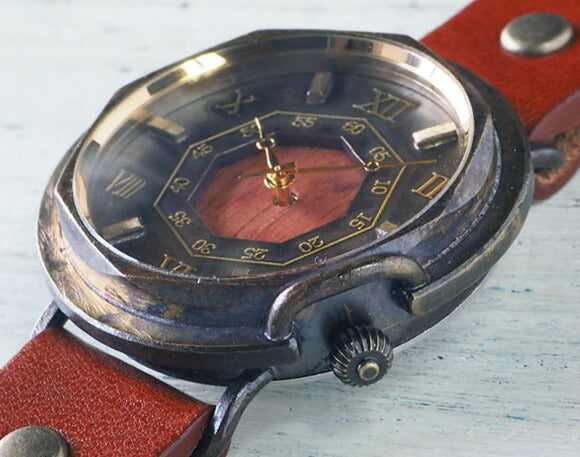 [You can choose wooden parts for the dial] vie handmade watch “antique wood” M size [WB-007M] 