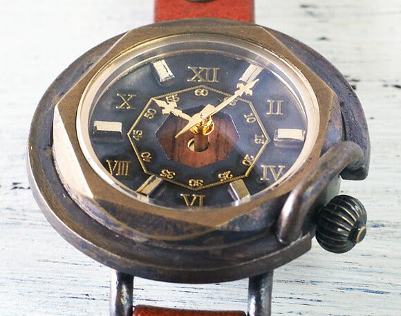 [You can choose wooden parts for the dial] vie handmade watch “antique wood” S size (ladies) [WB-007S] 