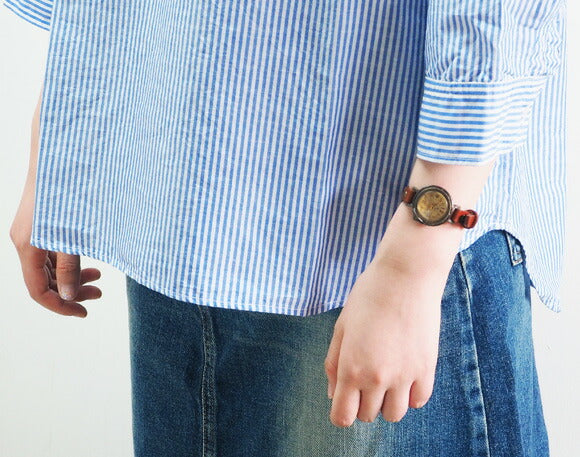 vie（ヴィー） 手作り腕時計 “hollyhock -ホーリーホック-” Sサイズ（レディース） [WB-013S]