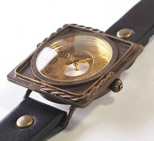 vie（ヴィー） 手作り腕時計 “crescent moon -クレセントムーン-” スクエアタイプ [WB-033]