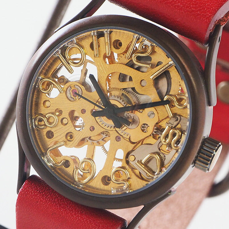 vie（ヴィー） 手作り腕時計 手巻き式 “compact mecha -コンパクト メカ-” [WB-044]