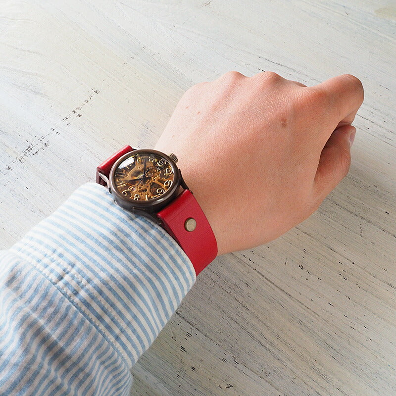 vie（ヴィー） 手作り腕時計 手巻き式 “compact mecha -コンパクト メカ-” [WB-044]