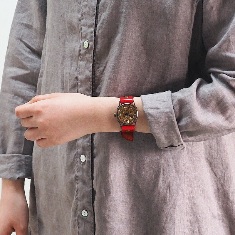 vie（ヴィー） 手作り腕時計 手巻き式 “compact mecha -コンパクト メカ-” [WB-044]