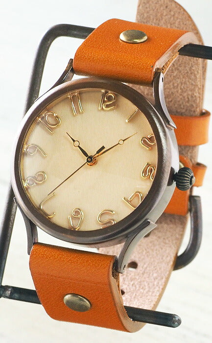 【文字盤の木製パーツが選べます】vie（ヴィー） 手作り腕時計 “simple wood -シンプルウッド-” Lサイズ [WB-045L]