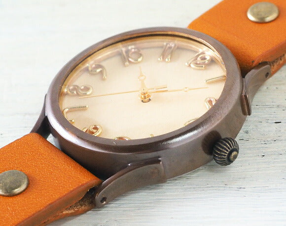[錶盤可以選擇木製零件] vie 手工手錶“簡單木頭” L 尺寸 [WB-045L] 