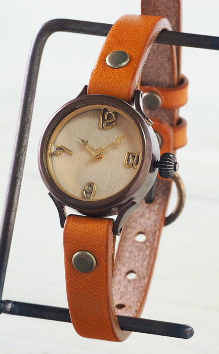 [You can choose wooden parts for the dial] vie handmade watch “simple wood” S size (ladies) [WB-045S] 