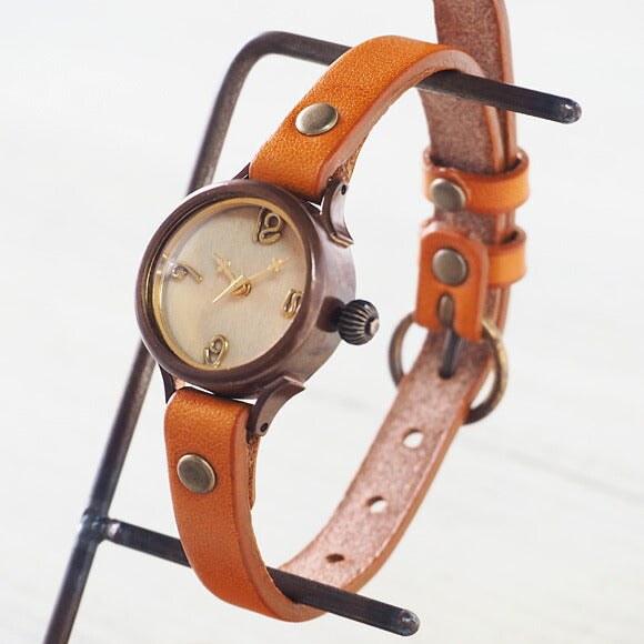 【文字盤の木製パーツが選べます】vie（ヴィー） 手作り腕時計 “simple wood -シンプルウッド-” Sサイズ （レディース） [WB-045S]