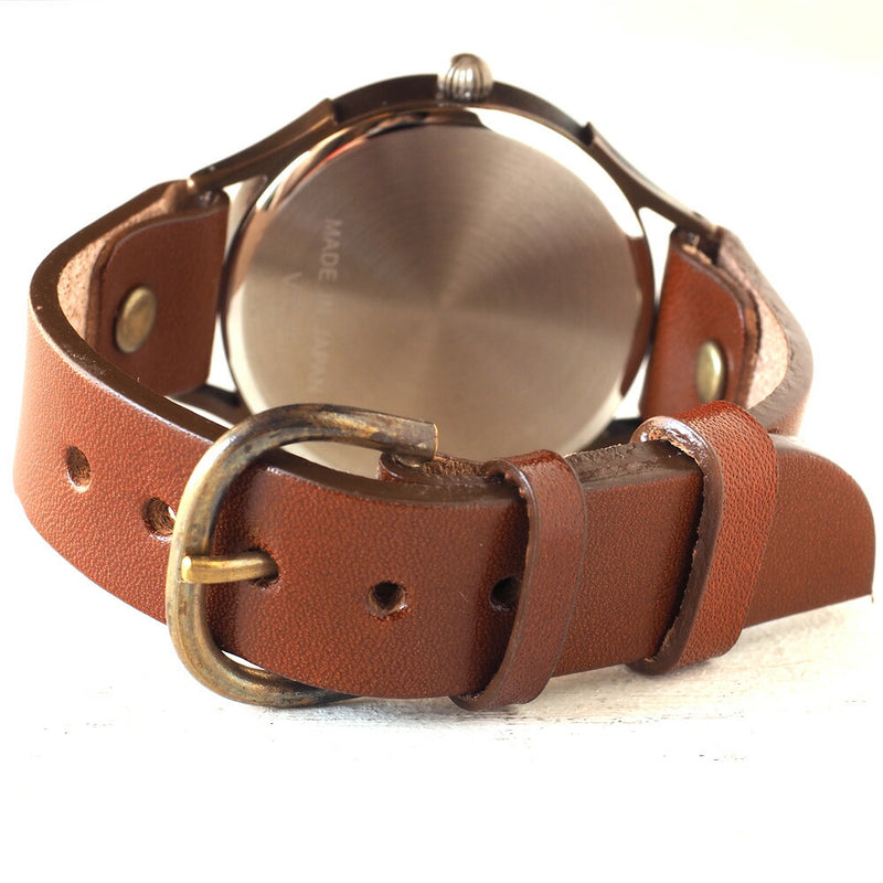 【文字盤の木製パーツが選べます】vie（ヴィー） 手作り腕時計 “simple wood -シンプルウッド-” XLサイズ [WB-045X]