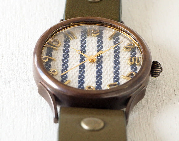 vie handmade watch “DENIM STRIPE” L size [WB-062L] 
