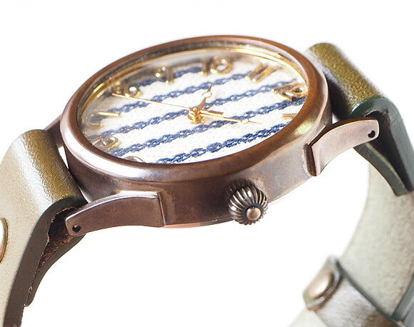 vie handmade watch “DENIM STRIPE” L size [WB-062L] 