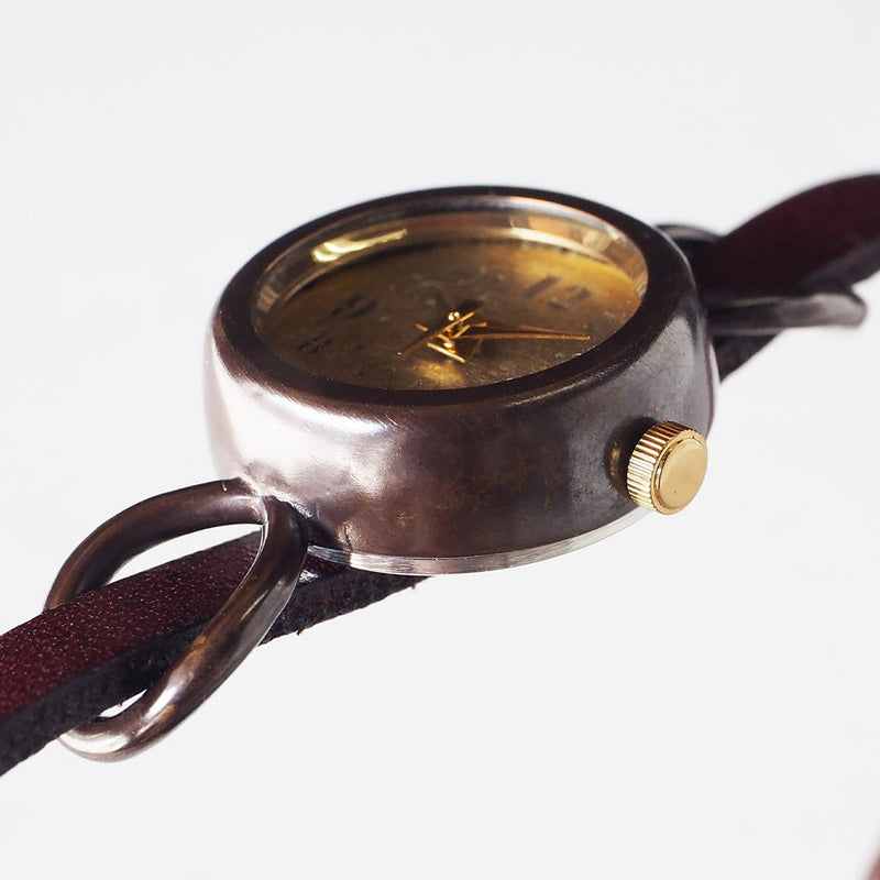 vie handmade watch "collon brass" double belt ladies [WB-066-W-BELT] 