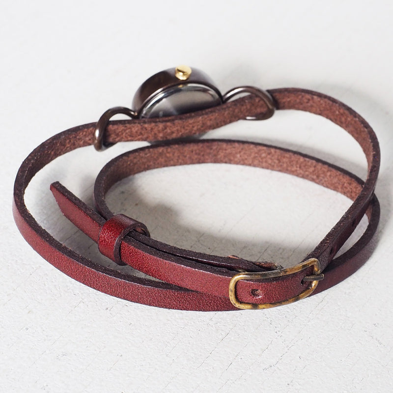 vie handmade watch "collon brass" double belt ladies [WB-066-W-BELT] 