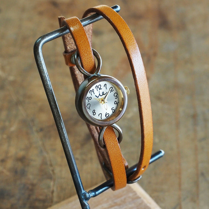 vie handmade watch "cheerfully" double belt ladies [WB-067-W-BELT] 