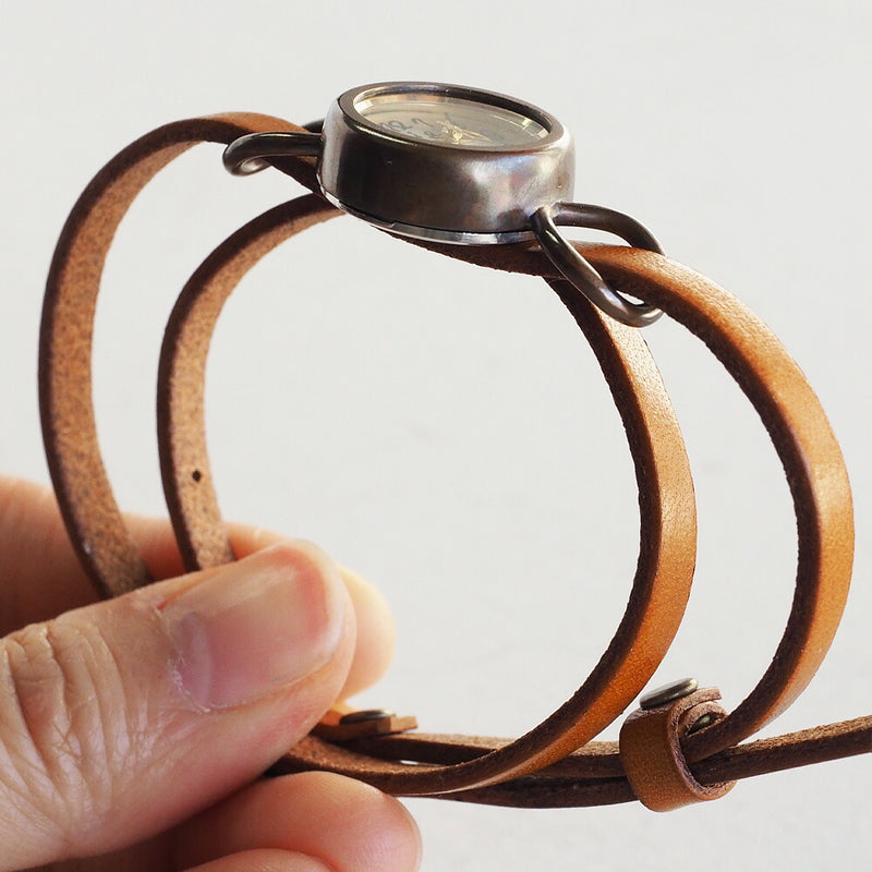 vie（ヴィー） 手作り腕時計 “cheerfully -チアフリー-” 2重ベルト レディース [WB-067-W-BELT]