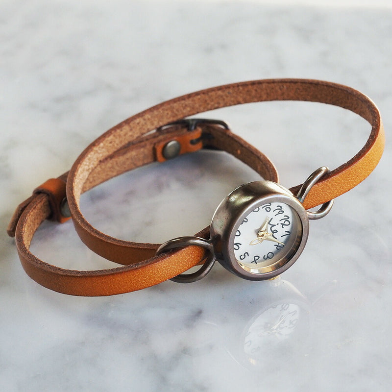 vie（ヴィー） 手作り腕時計 “cheerfully -チアフリー-” 2重ベルト レディース [WB-067-W-BELT]