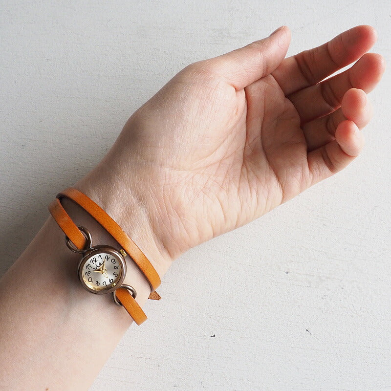 vie（ヴィー） 手作り腕時計 “cheerfully -チアフリー-” 2重ベルト レディース [WB-067-W-BELT]