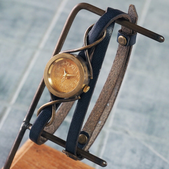 vie（ヴィー） 手作り腕時計 “nostalgie -ノスタルジー-” 2重ベルト レディース [WB-068-W-BELT]