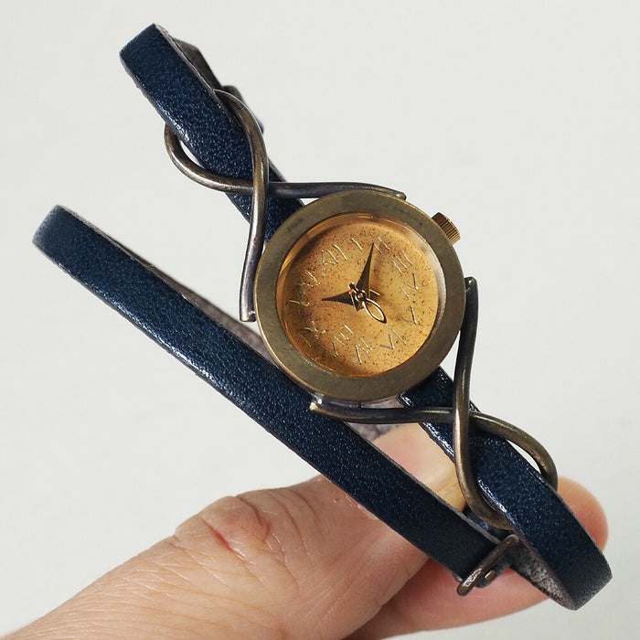 vie handmade watch “nostalgie” double belt ladies [WB-068-W-BELT] 