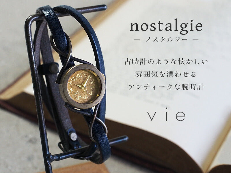 vie handmade watch “nostalgie” double belt ladies [WB-068-W-BELT] 