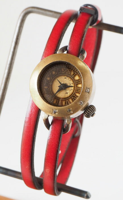vie handmade watch "with cristal" double belt ladies [WB-071-W-BELT] 