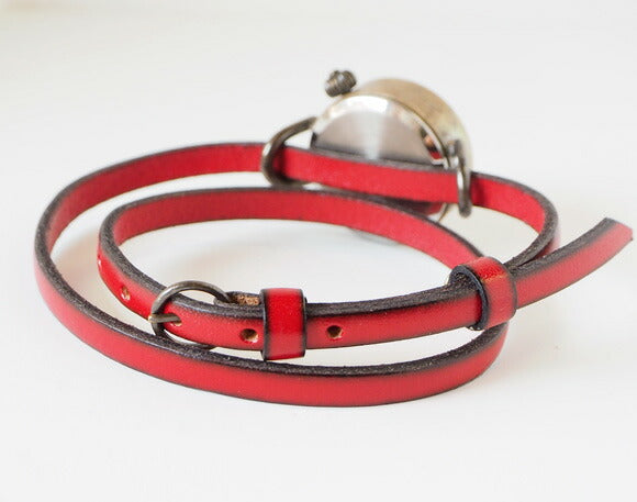 vie（ヴィー） 手作り腕時計 “with cristal -ウィズ クリスタル-” 2重ベルト レディース [WB-071-W-BELT]