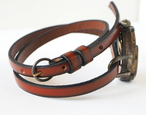 vie Handmade watch “Crescent moon” double belt ladies [WB-073-W-BELT] 