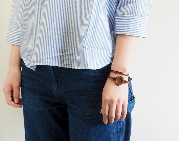 vie Handmade watch “Crescent moon” double belt ladies [WB-073-W-BELT] 