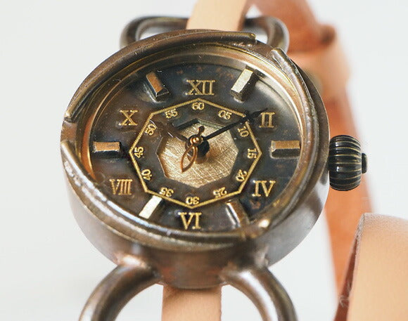 vie（ヴィー） 手作り腕時計 “collon antique -コロン アンティーク-” 2重ベルト レディース [WB-075-W-BELT]