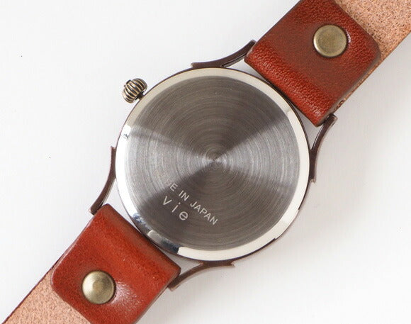 [錶盤位置由你決定] vie 手工手錶“簡約實木拼花錶盤”L 尺寸 [WB-077L] 