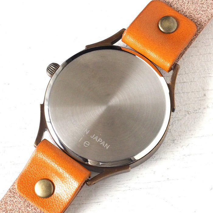 【錶盤擺放位置留給藝術家】vie 手工手錶“簡約木紋”拼花錶盤隨機條紋XL尺寸【WB-082X】 