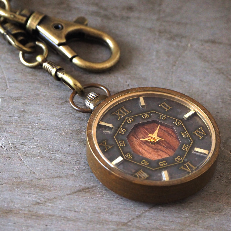 vie（ヴィー） 手作り懐中時計 “antique wood -アンティークウッド-” [WB-084]