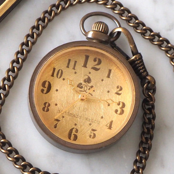 vie handmade pocket watch “holly hock” [WB-085] 
