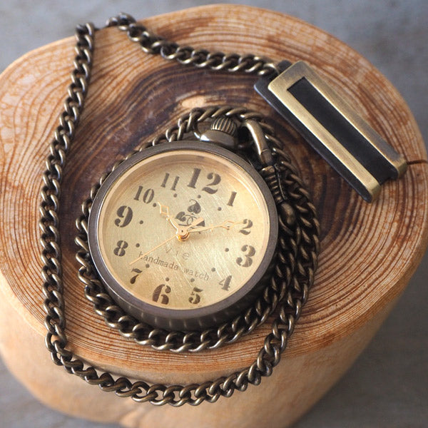 vie handmade pocket watch “holly hock” [WB-085] 