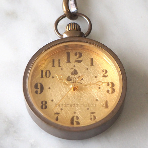 vie handmade pocket watch “holly hock” [WB-085] 