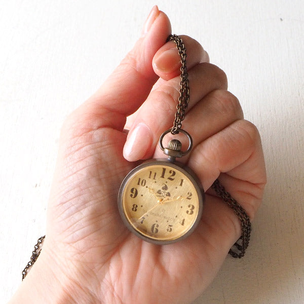 vie handmade pocket watch “holly hock” [WB-085] 